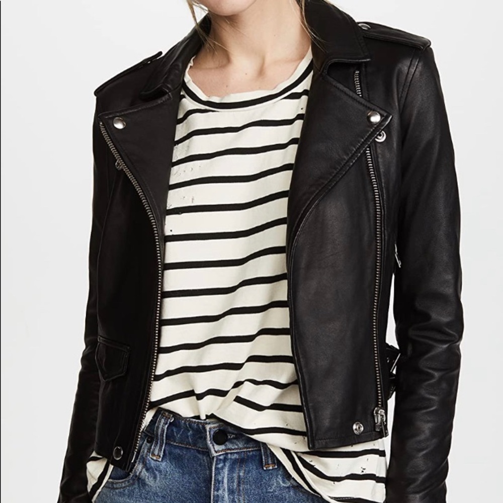 IRO Black Ashville Leather Jacket [NWT]